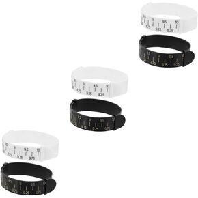 TOPPERFUN 8pcs Wrist Measuring Tool Wrist Sizer Bangle Bracelet Sizer Bracelet Measuring Supply Bracelet Sizing Tool Bangles Inches Sizer Adjustable Bracelet Ring Size Ruler Jewelry Gauge Pu