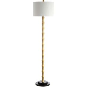 SAFAVIEH FLL4045A Lighting Kolten Antique Brass 60.5-inch (LED Bulb Included) Floor Lamp
