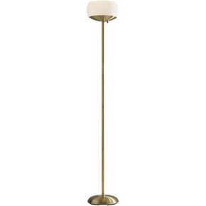 Adesso 5003-21 Jessica 300W Torchiere, 71 in, 2 x 150W Incandescent/Dimmable LED, Antique Brass Finish, 1 Floor Lamp