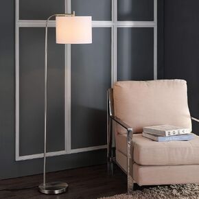 SAFAVIEH FLL4033A Home Collection Rafin Nickel Floor Lamp