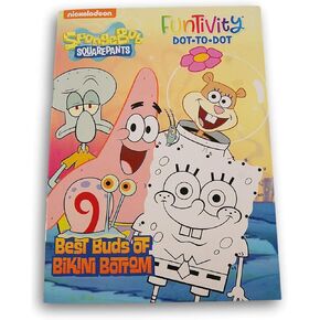 Funtivity Spongebob Squarepants '' Best Buds of Bikini Bottom '' Dot to Dot Activity Book - 80 صفحة