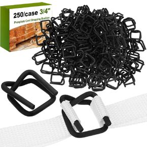 Shimeyao 250/case 3/4 "فوسفات حبل الألباس ربط الأسلاك المعدنية القابلة لإعادة الاستخدام مع طلاء الفوسفات لربط الحبل المنسوج