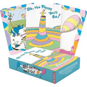 Aquarius Oh ، الأماكن التي ستذهب إليها تلعب الورق - Dr. Seuss deck of Cards لألعاب الورق المفضلة لديك - Dr. Seuss Merchandise & Complistible المرخصة رسميًا