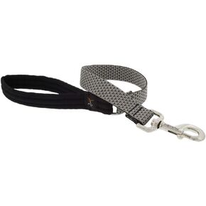 Traffic Leash by Lupine ECO Collection 1" Wide Granite 2-Foot Long with Padded Handle
