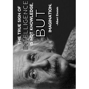 Check6 Albert Einstein QUOTE POSTER | 12 بوصة من قبل 18 بوصة ملصقات التحفيزية التعليمية الملهمة | أفكار هدية رائعة للمعلمين والكبار والأطفال | P1056