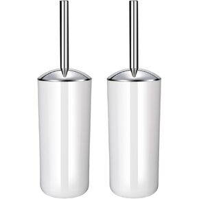 Toilet Bowl Brush and Holder Set, Durable Bathroom Toilet Bowl Cleaners Brush, Long Handled Toilet Scrubber, Toilet Brushes & Holders for Deep Cleaning, Ideal for Home and Commercial Use