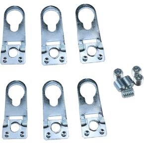 Aluminum Alloy Hook Frame Frame Hanging Bracket Frame Hook Metal Aluminum Alloy Hook Frame Bracket Picture Frame Rear Panel Hook（Sliver）-6PCS