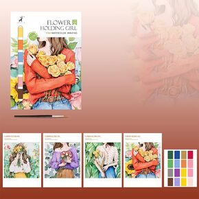 RGBMIX 8x11 '' ورقة ألواح Watercoloring 4 أوراق لوحة كتاب الفنون