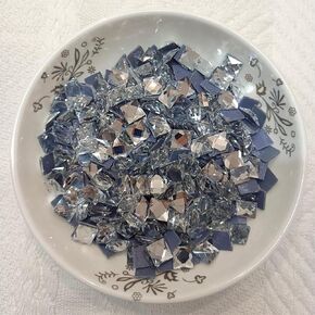 Finstone Rhinestons Hot -Fix ، الحديد على أحجار الراين (Crystal ، Square 8 × 8 مم ، 500 PCS/PKG)