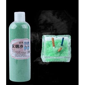 Magic Ashtray Sand,Smokeless Outdoor Ashtray with Ash Tray Sand - Instant Smoke Adsorption, Clean Ashtray, Reduce Second-Hand Smoke, Prevent Soot Falling,Air Freshener(140g) (Purple)