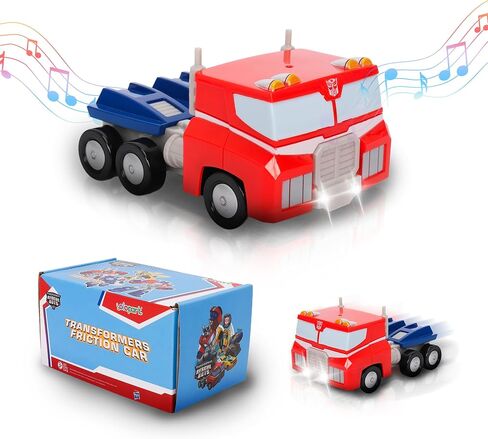 YOLOPARK Transformer Toys Optimus Prime Toy Car，4.72 Inch No Converting Transformers Rescue Bots Cars,Friction Powered Cars Gifts for Toddler Boys and Girls Age 3 4 5 6 7 8 Year 0ld in Saudi Arabia