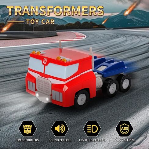 YOLOPARK Transformer Toys Optimus Prime Toy Car，4.72 Inch No Converting Transformers Rescue Bots Cars,Friction Powered Cars Gifts for Toddler Boys and Girls Age 3 4 5 6 7 8 Year 0ld in Saudi Arabia