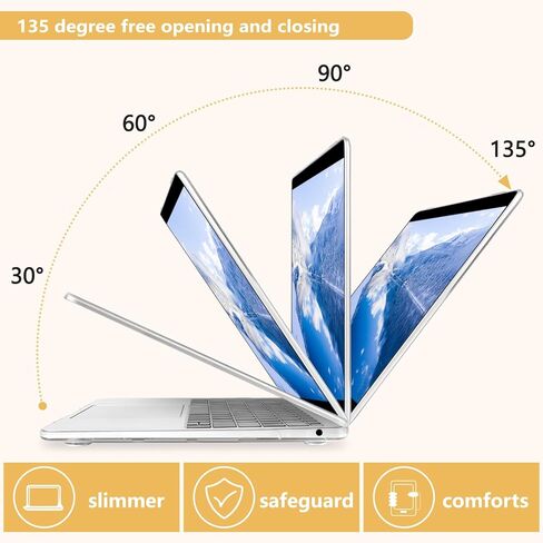 Compatible with MacBook Pro 13 inch Case 2022 2021 2020 Release M2 M1 A2338 A2251 A2289, Plastic Hard Shell&Keyboard Cover&Screen Protector&Webcam Cover&Type-C Adapter, Geometric Flowers in Kuwait