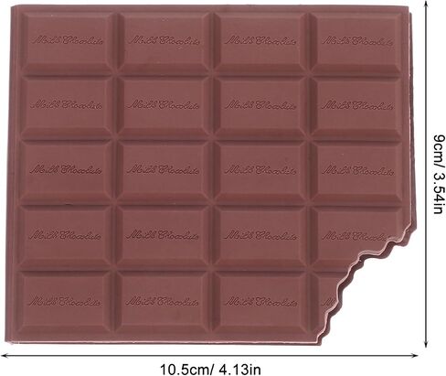2pcs Realistic Chocolate Notebook, Scented Chocolate Note Pad Unique Sticking Memo Pads Page Mini Pocket Writing Book for Office Valentine's Day Party, Brown in Saudi Arabia
