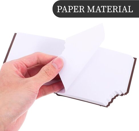 2pcs Realistic Chocolate Notebook, Scented Chocolate Note Pad Unique Sticking Memo Pads Page Mini Pocket Writing Book for Office Valentine's Day Party, Brown in Saudi Arabia