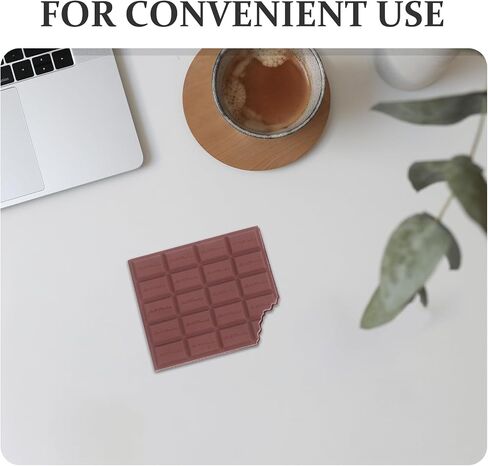 2pcs Realistic Chocolate Notebook, Scented Chocolate Note Pad Unique Sticking Memo Pads Page Mini Pocket Writing Book for Office Valentine's Day Party, Brown in Saudi Arabia