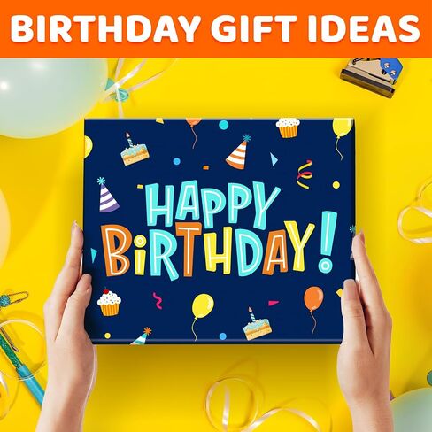HAPPYPOP 7th Birthday Gifts Socks Ideas - Seven Year Old Gifts for Kids in Birthday Gift Box, Presents for 7 Year Olds with Greeting Card, Gifts for Boys Girls Age 7 in Saudi Arabia