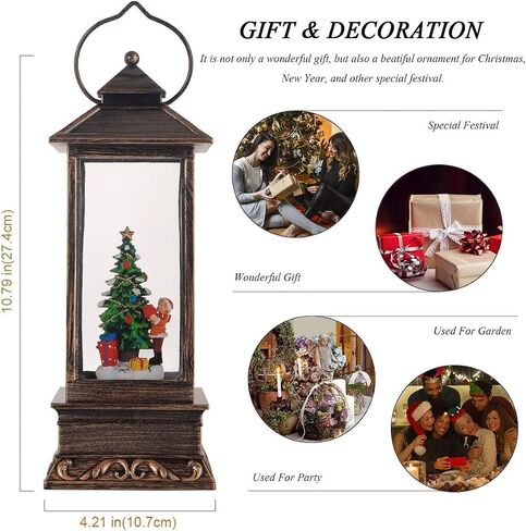 Christmas Decorative Lantern Christmas Decorations Indoor Flickering Candle Lantern, Decorative Christmas Tree Small Hanging Lantern Table Holiday Party Indoor Outdoor Decor in Saudi Arabia