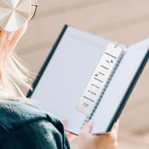 هدايا ملهمة إشارات مرجعية ، في بعض الأحيان تنسى أنك رائع ، لذلك هذا هو تذكيرك مع حكام كتب الكتب الفولاذ المقاوم للصدأ القلادة الفراشة () للقراءة () in Kuwait
