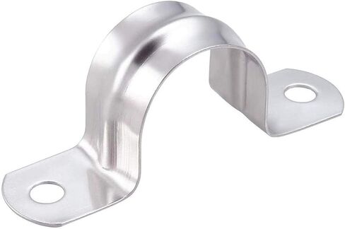 10 Pcs 4inch Rigid Pipe Strap,Two Hole Stainless Steel Strap U Bracket, Widened Tube Strap Tension Clip Assortment Kit Heavy Duty Pipe Clamp for Pipe Fixing（110mm） in Saudi Arabia