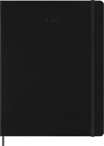Moleskine 12 Month 2025 PRO Smart Weekly Vertical Planner, Hard Cover, XL (7.5" x 9.5") Black - Compatible with Moleskine Pen+ (Sold Separately) & App in Kuwait