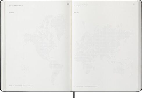 Moleskine 12 Month 2025 PRO Smart Weekly Vertical Planner, Hard Cover, XL (7.5" x 9.5") Black - Compatible with Moleskine Pen+ (Sold Separately) & App in Kuwait