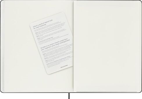 Moleskine 12 Month 2025 PRO Smart Weekly Vertical Planner, Hard Cover, XL (7.5" x 9.5") Black - Compatible with Moleskine Pen+ (Sold Separately) & App in Kuwait