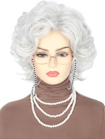 Short Red Wig Miss Dead Receptionist Costume Wig Halloween Miss Argentina Cosplay Wig in Kuwait