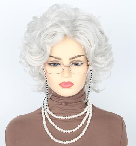 Short Red Wig Miss Dead Receptionist Costume Wig Halloween Miss Argentina Cosplay Wig in Kuwait