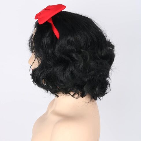 Short Red Wig Miss Dead Receptionist Costume Wig Halloween Miss Argentina Cosplay Wig in Kuwait