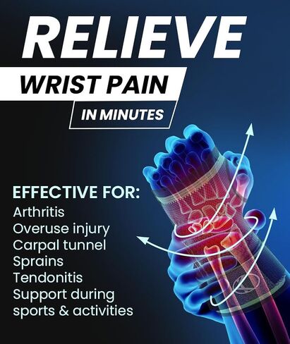 Wrist Brace - Wrist Support, Best Carpal Tunnel Wrist Brace, Wrist Compression Sleeve, Left Hand Carpal Tunnel Brace, Tendonitis Wrist Brace, Hand Brace Carpal Tunnel, Wrist Wraps for Women in Kuwait