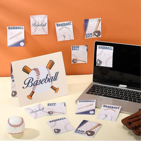 6 Pcs Softball Themed Sticky Notes, Softball Gifts for Daughter Grandaughter Teens Softball Lover, Softball Accessories Stuff, Softball Party Favors, 3.9 in x 3.15 in to Do List Notepad 180 Pages in Saudi Arabia