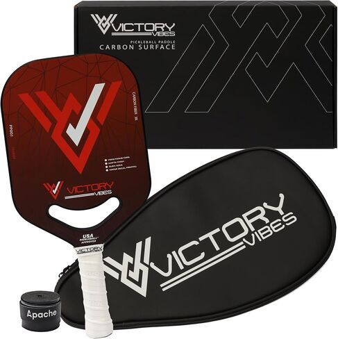 Pictory Vibes Pickleball Paddlles - Pickleball Paddles Made Carbon Fiber زادت مع لقطات دقيقة ، عسل Polypropylen in Saudi Arabia