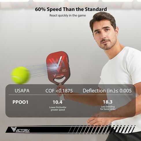 Pictory Vibes Pickleball Paddlles - Pickleball Paddles Made Carbon Fiber زادت مع لقطات دقيقة ، عسل Polypropylen in Saudi Arabia