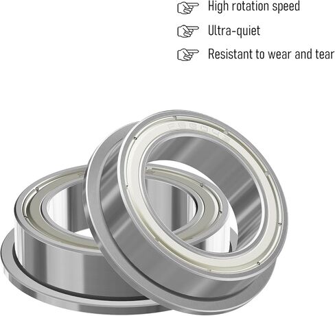 MF83ZZ Flange Ball Bearing 3×8×3mm Double Metal Shielded Flanged Bearing Chrome Steel ABEC-1(P0) Z2 Miniature Deep Groove Ball Bearing for Industrial Machine, Power Tools in Saudi Arabia