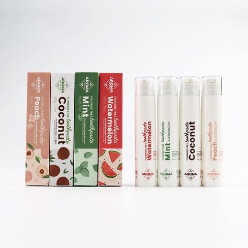 | Premium Fluoride-Free Toothpaste | Fights Plaque, freshens Breath | SLS Free, Cruelty-Free, NO Artificial Flavors (Watermelon) in Saudi Arabia
