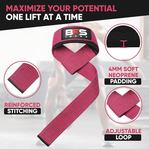 رفع الأشرطة لرفع الأثقال ، وأشرطة القطن رفع الأثقال مع حشوة النيوبرين للرجال أحزمة معصم صالة الألعاب الرياضية لبناء أجسام التكاثر ، وتدريب القوة والقيام المميت in Kuwait