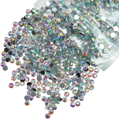 1550PCS 5mm Metallic Gray Resin Rhinestones for Crafting Flatback Mine Grey Stones Bulk SS20 Diamonds Crystals Gems Charms Supplies for Nails Face Eyes Makeup Tumblers Bottles Crafts Clothes in Saudi Arabia