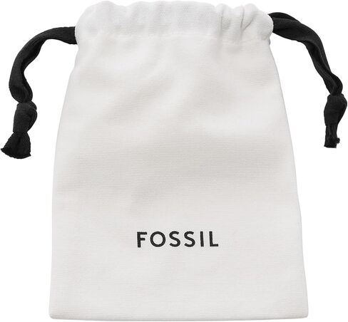 فوسيل اقراط بدبوس ستانلس ستيل بلون ذهبي وردي للنساء، كريستال in Kuwait