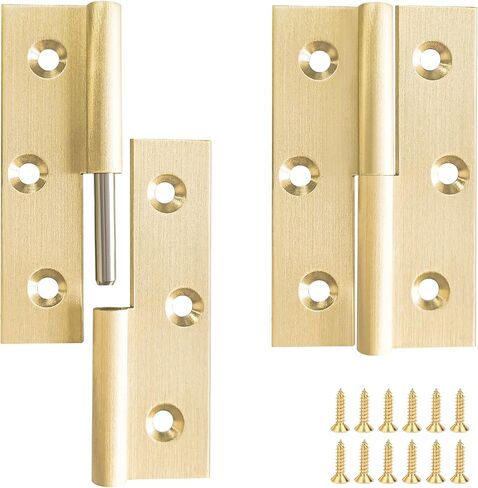 Lift Off Hinge,2 pcs Solid Brass,Right Detachable Hinge,for Window Door Gate (Right Handedness) in Kuwait