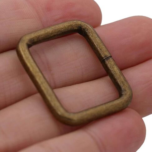 BIKICOCO Metal Rectangle Ring Buckles Square Strap Webbing Belt Rings for Bag Purse Non Welded 1 x 3/4 Inch in Saudi Arabia