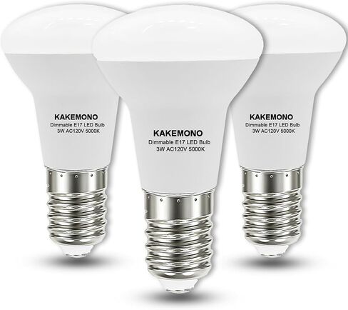 R14 E17 LED Bulb Dimmable 3W 30watts Halogen Equivalent E17 Intermediate Base Type R14 Reflector Light Bulb for Desk Reading Cabinet Light Warm White 2700K 3000K in Saudi Arabia