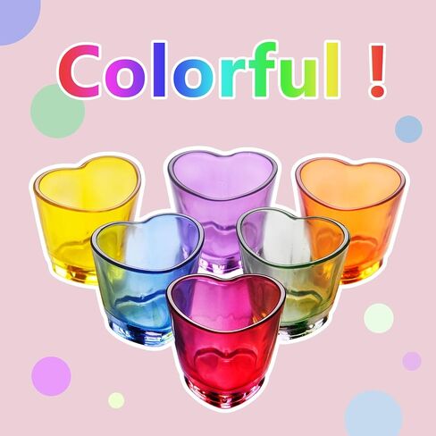 Shot Glasses, 1.5oz Heart Shaped Shot Glasses Set of 12/Soju Shot Glasses/Cute Shot Glasses/Bulk Shot Glasses/Tequila Shot Glasses/Pink Shot Glasses in Saudi Arabia