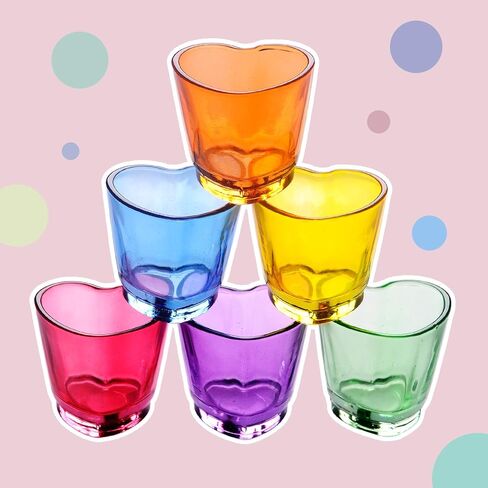 Shot Glasses, 1.5oz Heart Shaped Shot Glasses Set of 12/Soju Shot Glasses/Cute Shot Glasses/Bulk Shot Glasses/Tequila Shot Glasses/Pink Shot Glasses in Saudi Arabia