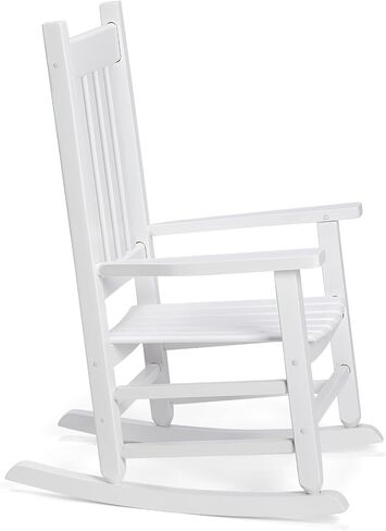 Child's Wood Porch Rocker - Perfect for Indoor or Outdoor All Weather Porch Rocker for Garden,Lawn,Balcony,Backyard and Patio Porch Rocker Use - Suitable for 6-10 Years Old (Natural) in Saudi Arabia