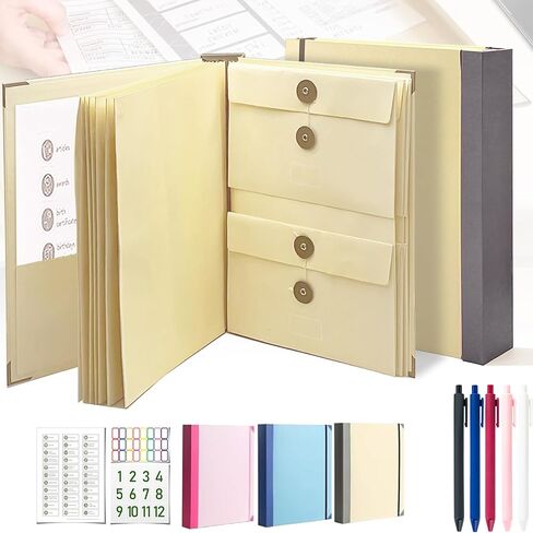 Family/Personal Important Papers Document Life Binder/Folder/Organizer Folio.in Case I Go Missing/Keepsake Certificate/Birth Document Binder Organizer,Fatalities and Folios,Emergency Folder (Bule) in Kuwait