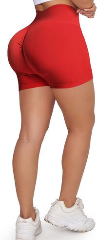 Scrunch Butt Lifting Shorts for Women Gym Workout Spandex Booty Shorts Yoga Pole Dance Fitness Black S in Saudi Arabia