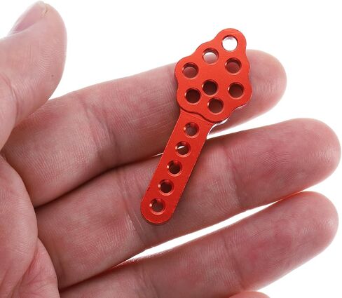 MECCANIXITY 4Pcs RC Car Shock Absorber Mount CNC Metal Mount Adjust Height Angle Stand for 1/10 Crawler Cars SCX10 90046 D90 D110 RC Crawler Car Truck Models, Red in Saudi Arabia