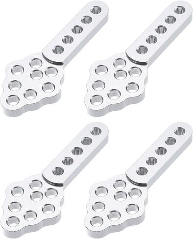 MECCANIXITY 4Pcs RC Car Shock Absorber Mount CNC Metal Mount Adjust Height Angle Stand for 1/10 Crawler Cars SCX10 90046 D90 D110 RC Crawler Car Truck Models, Red in Saudi Arabia