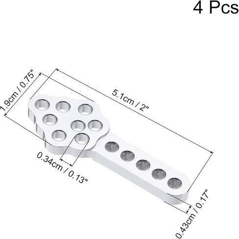 MECCANIXITY 4Pcs RC Car Shock Absorber Mount CNC Metal Mount Adjust Height Angle Stand for 1/10 Crawler Cars SCX10 90046 D90 D110 RC Crawler Car Truck Models, Red in Saudi Arabia